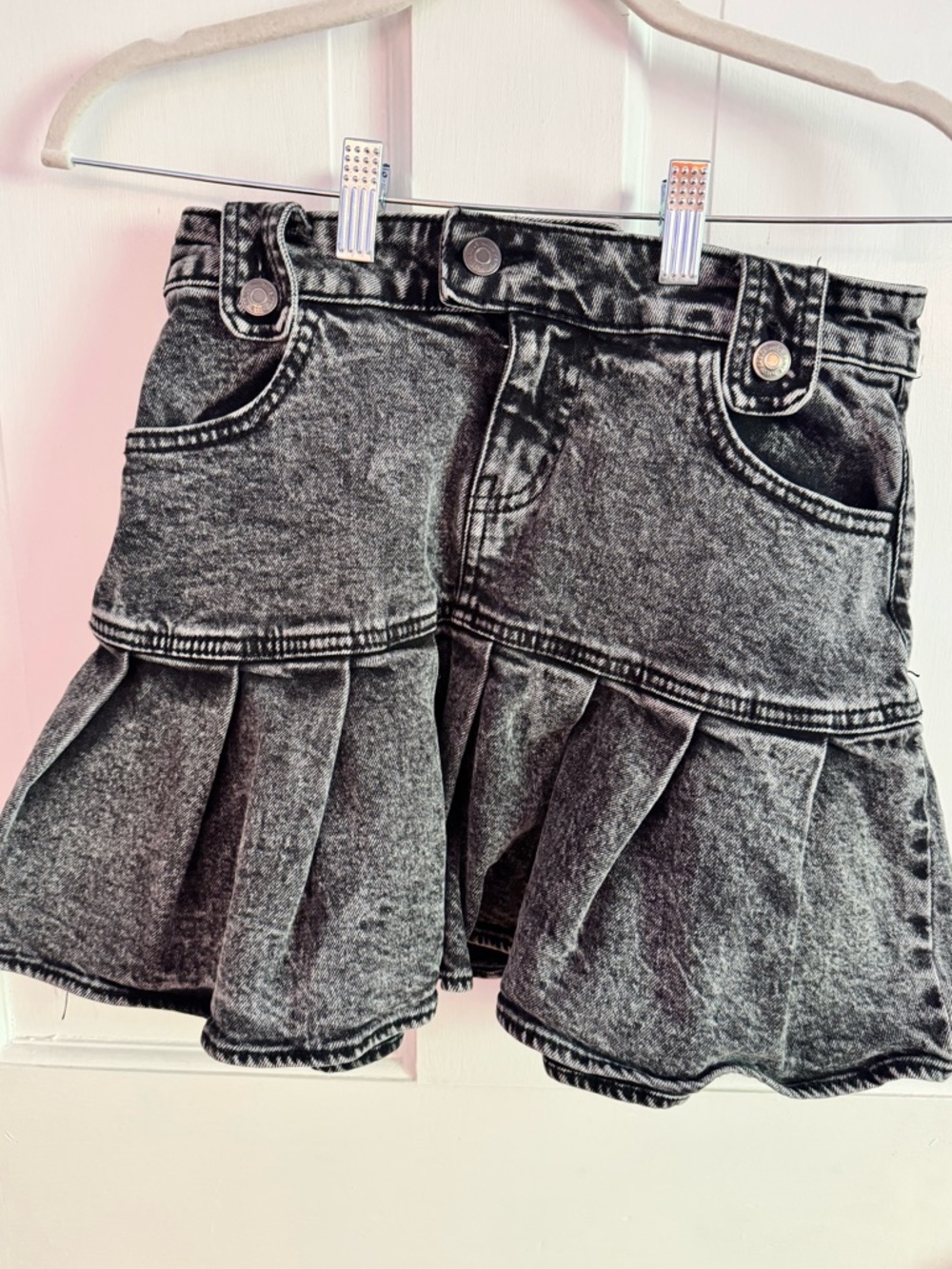 wild fable Black Mini Pleated Denim Skirt Y2K - stonewash